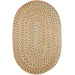 Rhody Cypress Earth Beige CY57 10 ft. X 13 ft. Oval Braided Rug