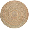 Rhody Cypress Earth Beige CY57 4 ft. X 4 ft. Round Braided Rug