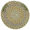Rhody Cypress Olive CY67 15 in. X 15 in. Chair Pad Braided Rug