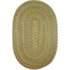Rhody Cypress Olive CY67 10 ft. X 13 ft. Oval Braided Rug