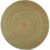Rhody Cypress Olive CY67 4 ft. X 4 ft. Round Braided Rug