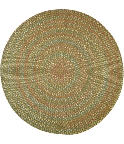 Rhody Cypress Olive CY67 10 ft. X 10 ft. Round Braided Rug