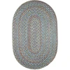Rhody Cypress Marina Blue CY97 10 ft. X 13 ft. Oval Braided Rug