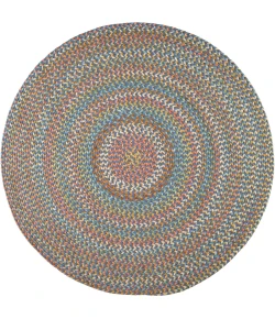 Rhody Cypress Marina Blue CY97 10 ft. X 10 ft. Round Braided Rug