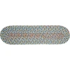 Rhody Cypress Marina Blue CY97 8 in. X 28 in. Stair Tread Braided Rug