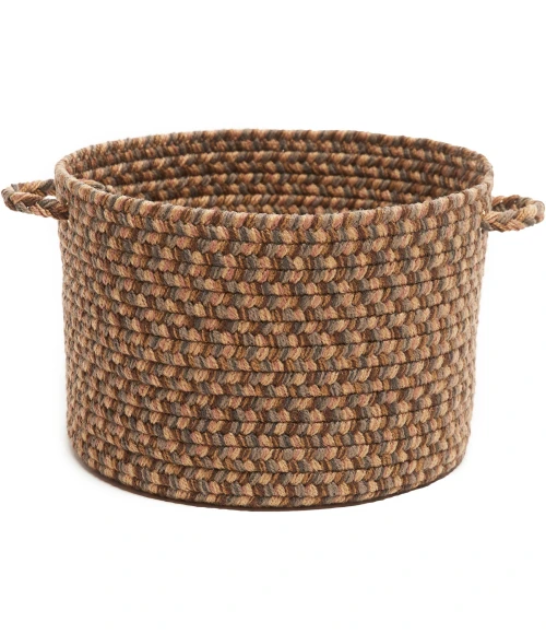 Rhody Camden Shades of Brown CD36 10 in. X 8 in. Basket Rug