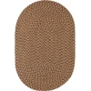 Rhody Camden Shades of Brown CD36 8 ft. X 11 ft. Oval Braided Rug