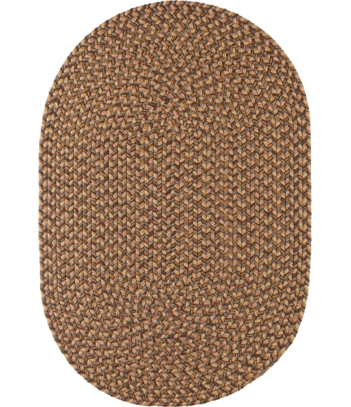 Rhody Camden Shades of Brown CD36 4 ft. X 6 ft. Oval Rug