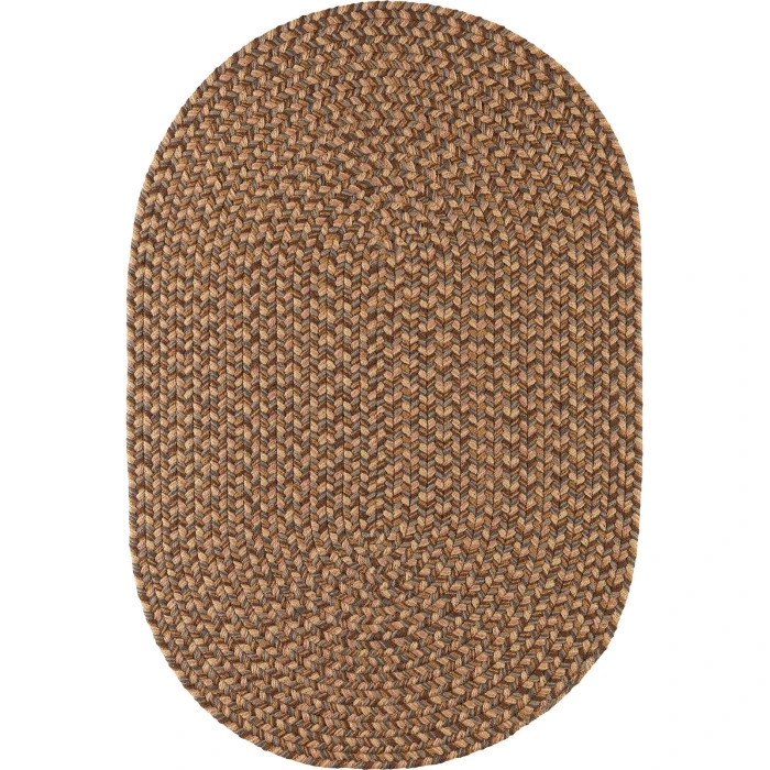 Rhody Camden Shades of Brown CD36 7 ft. X 9 ft. Oval Rug