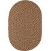 Rhody Camden Shades of Brown CD36 4 ft. X 6 ft. Oval Braided Rug