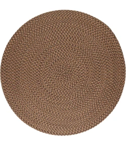 Rhody Camden Shades of Brown CD36 6 ft. X 6 ft. Round Braided Rug