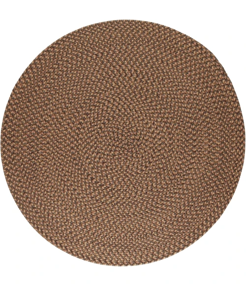 Rhody Camden Shades of Brown CD36 6 ft. X 6 ft. Round Rug