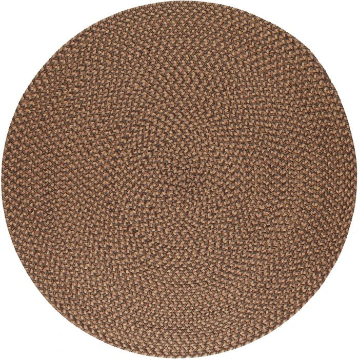 Rhody Camden Shades of Brown CD36 8 ft. X 8 ft. Round Rug