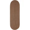 Rhody Camden Shades of Brown CD36 2 ft. X 8 ft. Oval Runner Braided Rug
