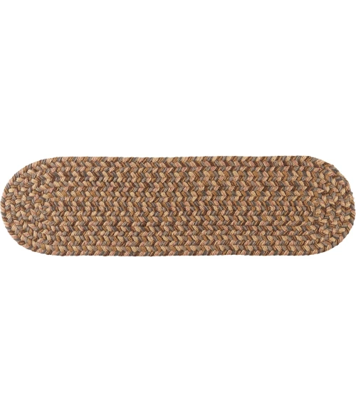 Rhody Camden Shades of Brown CD36 8 in. X 28 in. Stair Tread Set-of-13 Rug