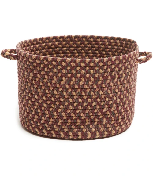 Rhody Camden Garnet CD46 10 in. X 8 in. Basket Rug