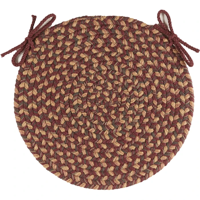 Rhody Camden Garnet CD46 15 in. X 15 in. Chair Pad Set-of-4 Rug