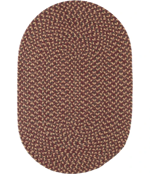 Rhody Camden Garnet CD46 7 ft. X 9 ft. Oval Rug