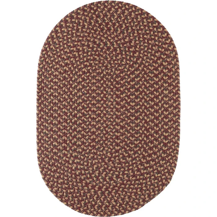 Rhody Camden Garnet CD46 10 ft. X 13 ft. Oval Rug