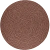 Rhody Camden Garnet CD46 6 ft. X 6 ft. Round Braided Rug