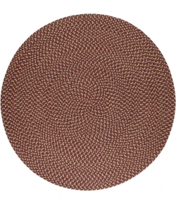 Rhody Camden Garnet CD46 8 ft. X 8 ft. Round Braided Rug