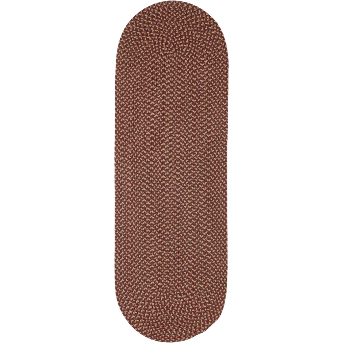 Rhody Camden Garnet CD46 2 ft. X 10 ft. Oval Runner Rug