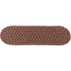 Rhody Camden Garnet CD46 8 in. X 28 in. Stair Tread Braided Rug