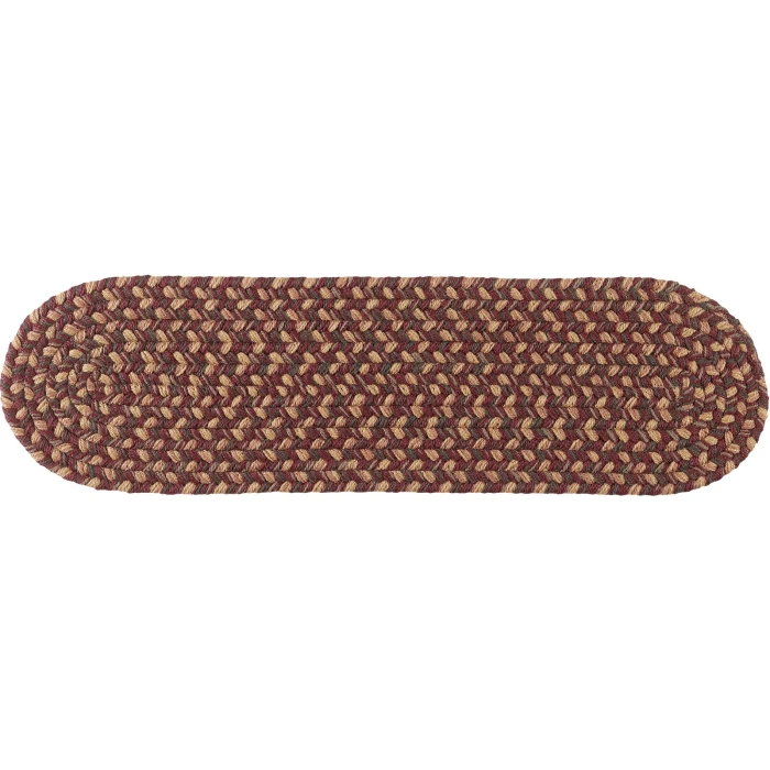 Rhody Camden Garnet CD46 8 in. X 28 in. Stair Tread Rug