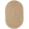 Rhody Camden Natural CD56 4 ft. X 6 ft. Oval Braided Rug