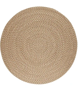 Rhody Camden Natural CD56 6 ft. X 6 ft. Round Braided Rug