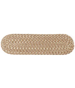 Rhody Camden Natural CD56 8 in. X 28 in. Stair Tread Set-of-13 Braided Rug