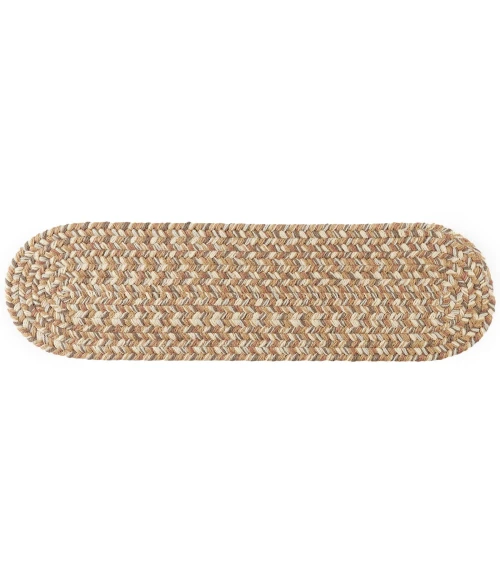Rhody Camden Natural CD56 8 in. X 28 in. Stair Tread Rug