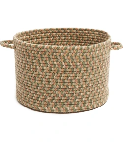 Rhody Camden Basil CD66 18 in. X 12 in. Basket Braided Rug