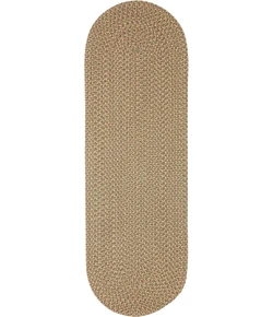 Rhody Camden Basil CD66 2 ft. X 8 ft. Oval Runner Braided Rug