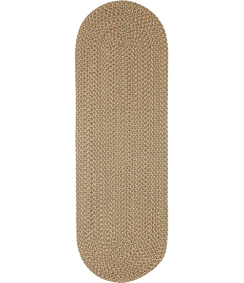 Rhody Camden Basil CD66 2 ft. X 8 ft. Oval Runner Rug