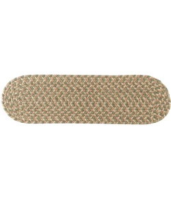 Rhody Camden Basil CD66 8 in. X 28 in. Stair Tread Set-of-13 Braided Rug