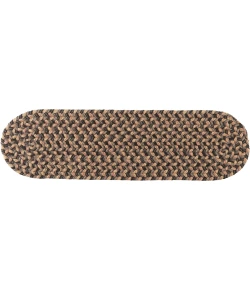 Rhody Camden Shadow CD86 8 in. X 28 in. Stair Tread Braided Rug