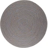 Rhody Camden Denim Blue CD96 6 ft. X 6 ft. Round Braided Rug