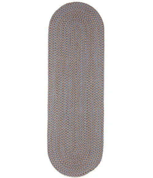 Rhody Camden Denim Blue CD96 2 ft. X 4 ft. Oval Runner Rug