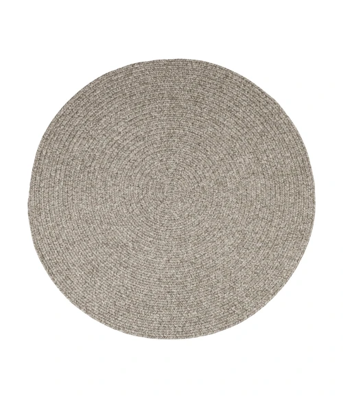 Rhody Elegance Warm Gray EG32 6 ft. X 6 ft. Round Rug