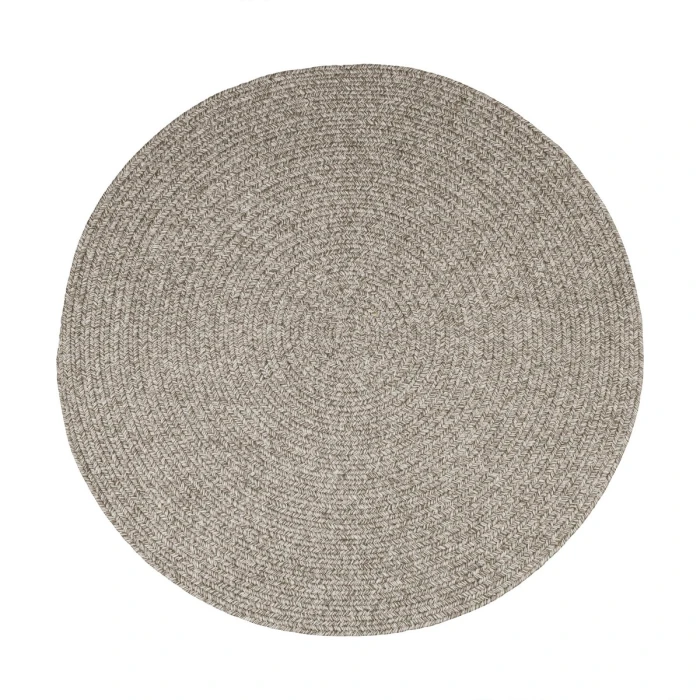 Rhody Elegance Warm Gray EG32 4 ft. X 4 ft. Round Rug