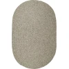 Rhody Elegance Warm Gray EG32 8 ft. X 11 ft. Oval Braided Rug