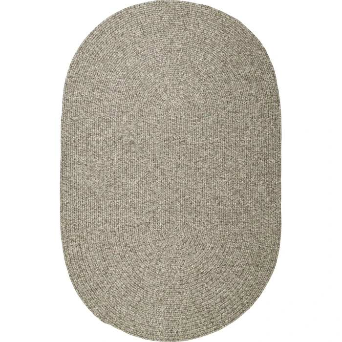 Rhody Elegance Warm Gray EG32 5 ft. X 8 ft. Oval Rug
