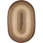 Rhody Easy Living Taupetone EL33 7 ft. X 9 ft. Oval Braided Rug