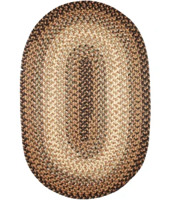 Rhody Easy Living Taupetone EL33 7 ft. X 9 ft. Oval Braided Rug