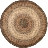 Rhody Easy Living Taupetone EL33 10 ft. X 10 ft. Round Braided Rug