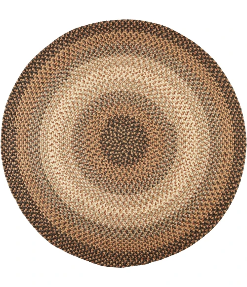 Rhody Easy Living Taupetone EL33 6 ft. X 6 ft. Round Rug