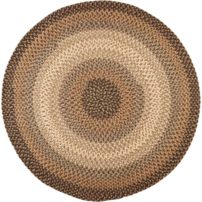 Rhody Easy Living Taupetone EL33 4 ft. X 4 ft. Round Rug