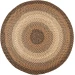 Rhody Easy Living Taupetone EL33 4 ft. X 4 ft. Round Braided Rug