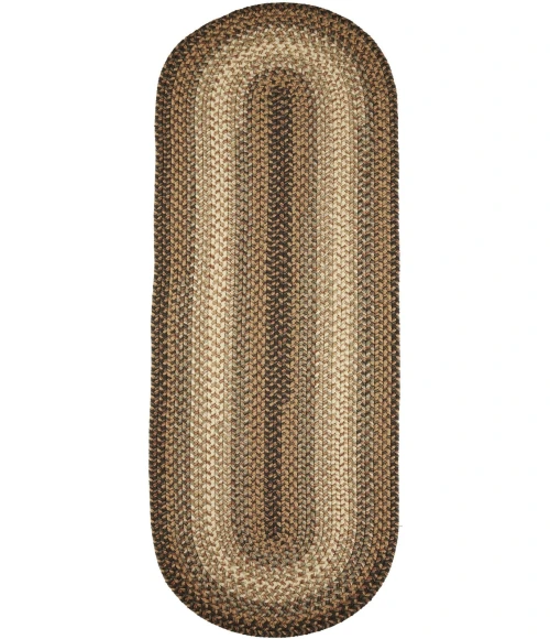 Rhody Easy Living Taupetone EL33 2 ft. X 4 ft. Oval Runner Rug